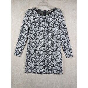 LOFT Women's Long Sleeve Floral Vintage Style Dress Petites Size SP